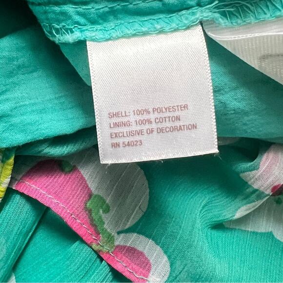 Old Navy Girls  Elastic Waist Floral Green Ruffle Lined Skirt Sz L - Picture 5 of 8